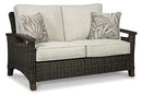 Paradise Trail Outdoor Loveseat, Lounge Chairs and Fire Pit Table - Watson's 87 Furniture (Middlefield,OH)