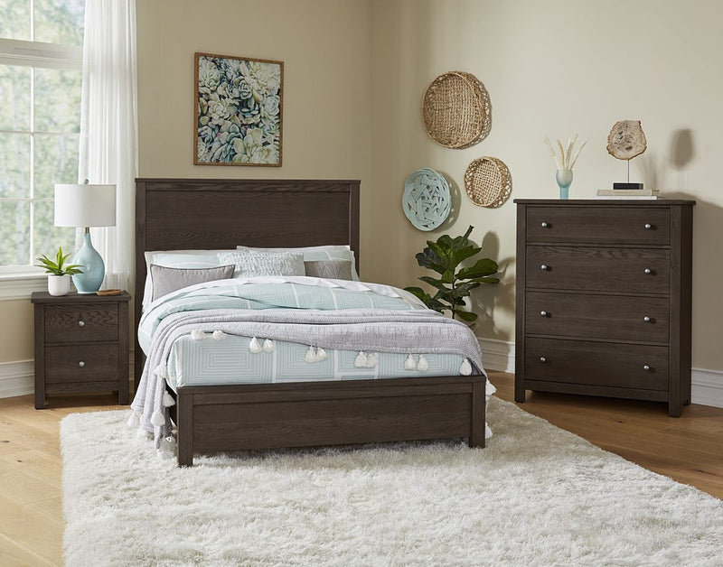 Vaughan Bassett Fundamentals Full Panel Bed in Java - Watson's 87 Furniture (Middlefield,OH)