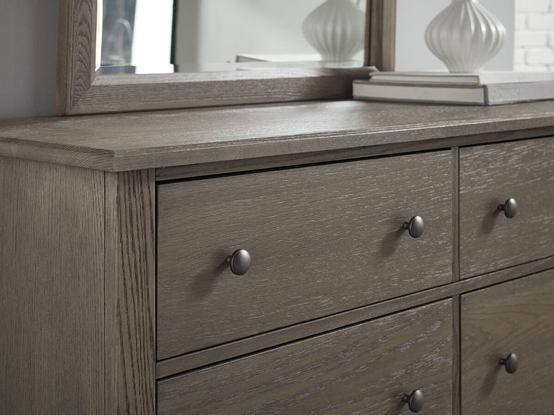 Vaughan Bassett Fundamentals 6 Drawer Dresser in Grey - Watson's 87 Furniture (Middlefield,OH)