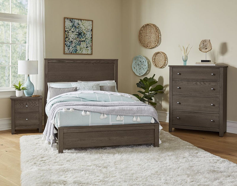 Vaughan Bassett Fundamentals 4 Drawer Chest in Grey - Watson's 87 Furniture (Middlefield,OH)