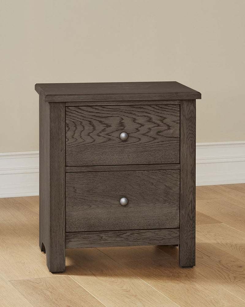 Vaughan Bassett Fundamentals 2 Drawer Nightstand in Grey - Watson's 87 Furniture (Middlefield,OH)
