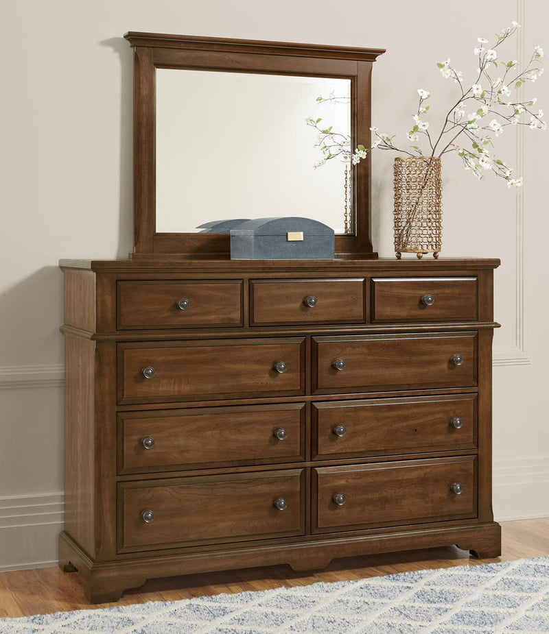 Vaughan-Bassett Heritage 9 Drawer Bureau in Amish Cherry - Watson's 87 Furniture (Middlefield,OH)