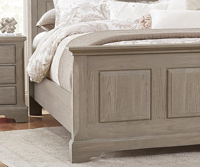 Vaughan-Bassett Heritage Cal King Mansion Bed in Greystone - Watson's 87 Furniture (Middlefield,OH)