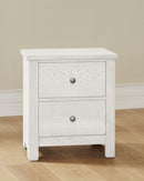 Vaughan Bassett Fundamentals 2 Drawer Nightstand in White - Watson's 87 Furniture (Middlefield,OH)