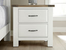 Vaughan-Bassett Maple Road Nightstand in Soft White/Natural Top - Watson's 87 Furniture (Middlefield,OH)