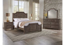 Vaughan-Bassett Maple Road Queen Scallop Bed in Maple Syrup - Watson's 87 Furniture (Middlefield,OH)