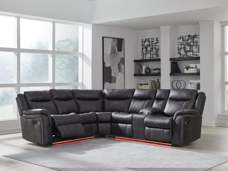 Sultan Meadow Reclining Sectional - Watson's 87 Furniture (Middlefield,OH)