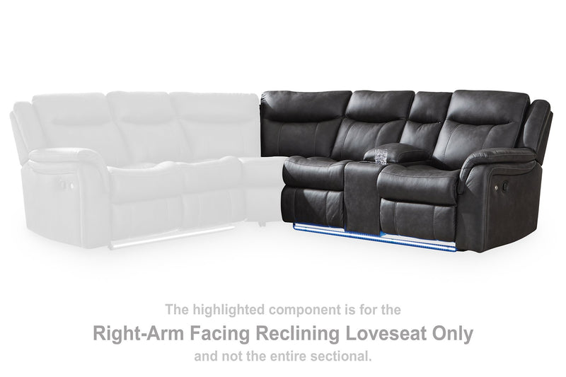 Sultan Meadow Reclining Sectional - Watson's 87 Furniture (Middlefield,OH)