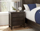 Vaughan-Bassett Passageways Charleston Brown 3 Drawer Nightstand in Dark Brown - Watson's 87 Furniture (Middlefield,OH)