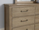 Vaughan-Bassett Passageways Deep Sand 6 Drawer Dresser in Medium Brown - Watson's 87 Furniture (Middlefield,OH)