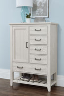 Vaughan-Bassett Passageways Oyster Grey Door Chest in Oyster Grey - Watson's 87 Furniture (Middlefield,OH)