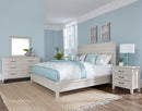 Vaughan-Bassett Passageways Oyster Grey Cal King Louvered Bed with Low Profile Footboard in Grey