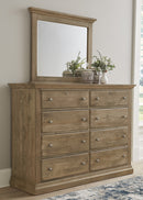 Vaughan Bassett Carlisle 8-Drawer Dresser in Warm Natural - Watson's 87 Furniture (Middlefield,OH)