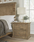 Vaughan Bassett Carlisle Nightstand in Warm Natural - Watson's 87 Furniture (Middlefield,OH)