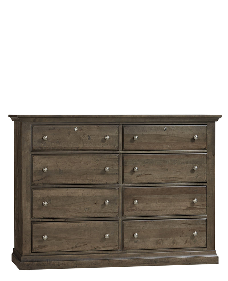 Vaughan Bassett Carlisle 8-Drawer Dresser in Natural Grey - Watson's 87 Furniture (Middlefield,OH)