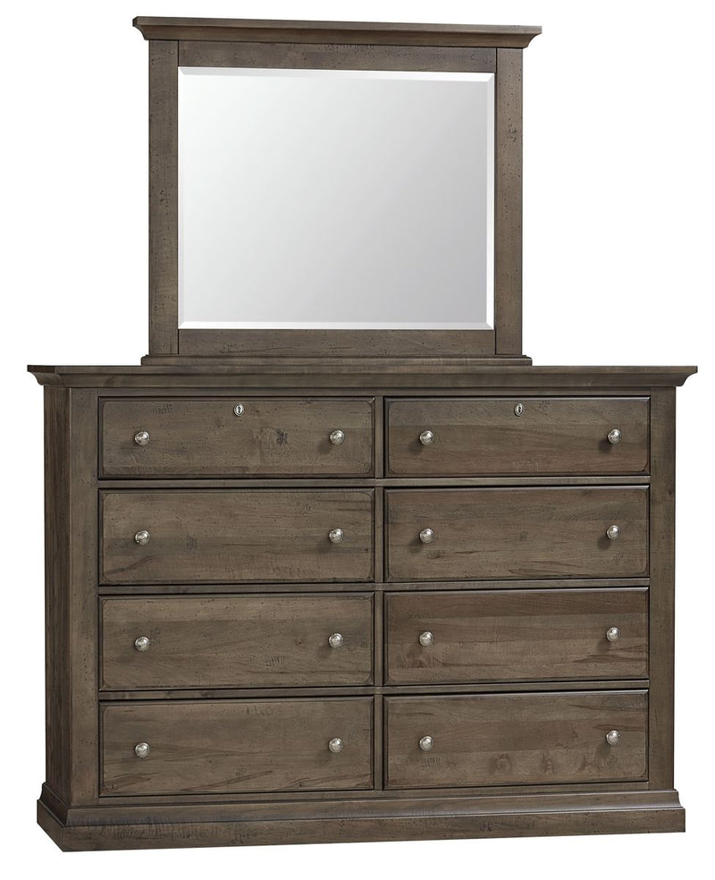Vaughan Bassett Carlisle Landscape Mirror in Dark Sable - Watson's 87 Furniture (Middlefield,OH)