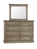 Vaughan Bassett Carlisle 8-Drawer Dresser in Natural Grey - Watson's 87 Furniture (Middlefield,OH)