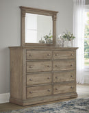 Vaughan Bassett Carlisle Landscape Mirror in Natural Grey - Watson's 87 Furniture (Middlefield,OH)