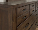 Vaughan-Bassett Joinery 6 Drawer Dresser in Natural Oak - Watson's 87 Furniture (Middlefield,OH)