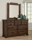 Vaughan-Bassett Joinery 6 Drawer Dresser in Natural Oak - Watson's 87 Furniture (Middlefield,OH)