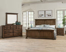 Vaughan-Bassett Joinery King Panel Bed in Natural Oak 192 - Watson's 87 Furniture (Middlefield,OH)