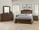 Vaughan-Bassett Joinery Plank King Poster Bed in Natural Oak 192 - Watson's 87 Furniture (Middlefield,OH)