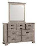 Vaughan-Bassett Joinery 6 Drawer Dresser in Washed White Oak - Watson's 87 Furniture (Middlefield,OH)