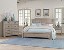 Vaughan-Bassett Joinery Plank King Poster Bed in Washed White Oak 194 - Watson's 87 Furniture (Middlefield,OH)