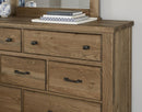 Vaughan Bassett Yosemite 7 Drawer Dresser in Natural - Watson's 87 Furniture (Middlefield,OH)