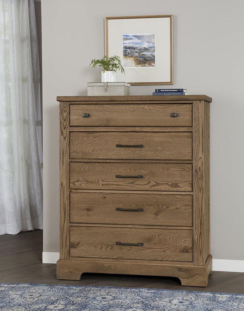 Vaughan Bassett Yosemite 5 Drawer Chest in Natural - Watson's 87 Furniture (Middlefield,OH)
