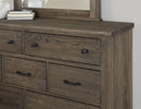 Vaughan Bassett Yosemite 7 Drawer Dresser in Smoke - Watson's 87 Furniture (Middlefield,OH)