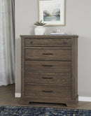 Vaughan Bassett Yosemite 5 Drawer Chest in Smoke - Watson's 87 Furniture (Middlefield,OH)