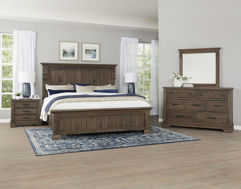 Vaughan Bassett Yosemite King Panel Bed in Smoke - Watson's 87 Furniture (Middlefield,OH)