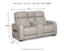 Boyington Power Reclining Loveseat with Console