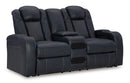 Fyne-Dyme Power Reclining Loveseat with Console - Watson's 87 Furniture (Middlefield,OH)