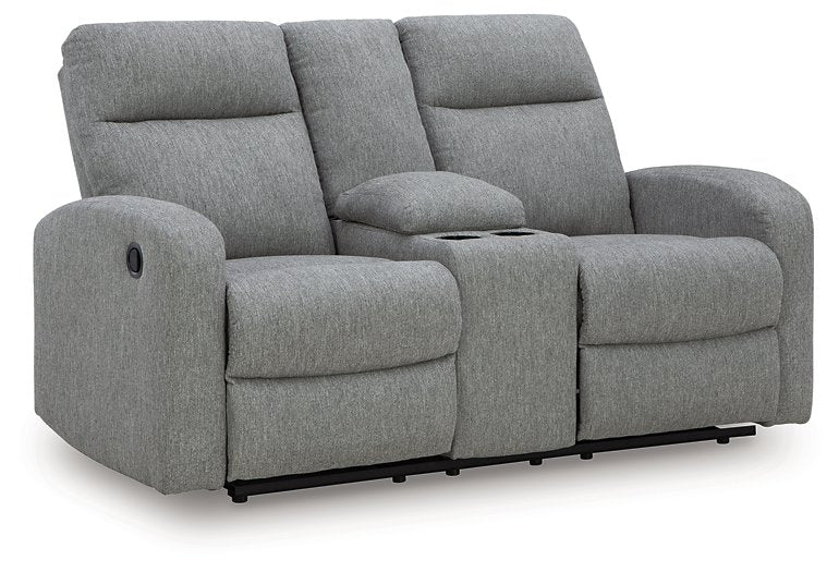 Gauntlet Reclining Loveseat with Console - Watson's 87 Furniture (Middlefield,OH)