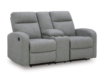 Gauntlet Reclining Loveseat with Console - Watson's 87 Furniture (Middlefield,OH)