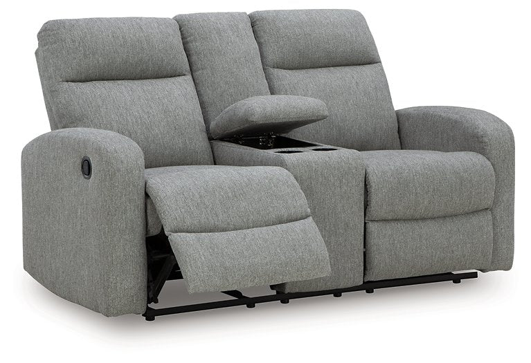 Gauntlet Reclining Loveseat with Console - Watson's 87 Furniture (Middlefield,OH)