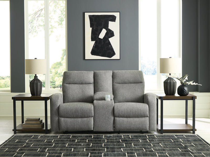 Gauntlet Reclining Loveseat with Console - Watson's 87 Furniture (Middlefield,OH)