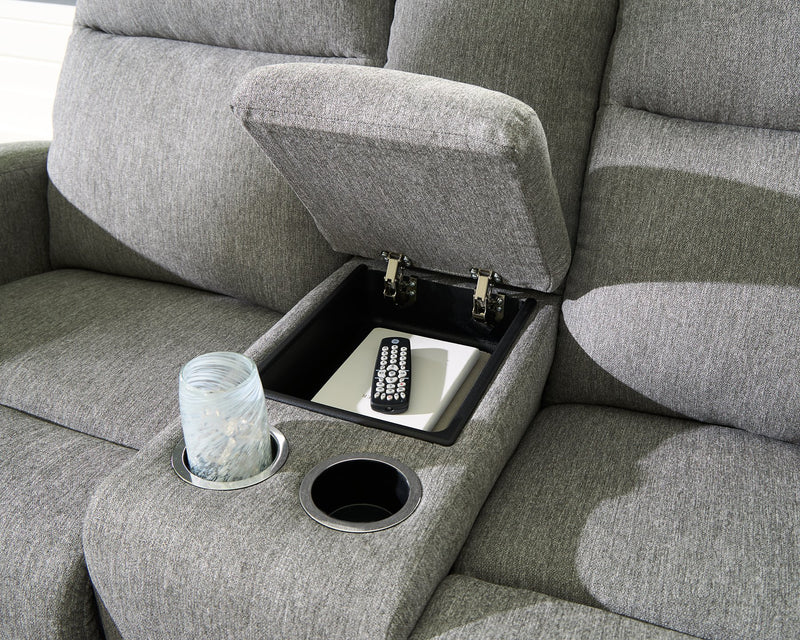 Gauntlet Reclining Loveseat with Console - Watson's 87 Furniture (Middlefield,OH)