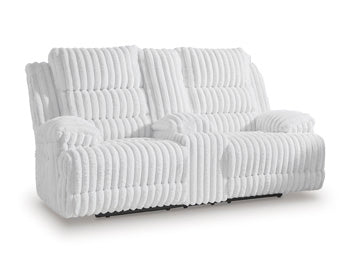 Rhines Falls Power Reclining Loveseat with Console - Watson's 87 Furniture (Middlefield,OH)