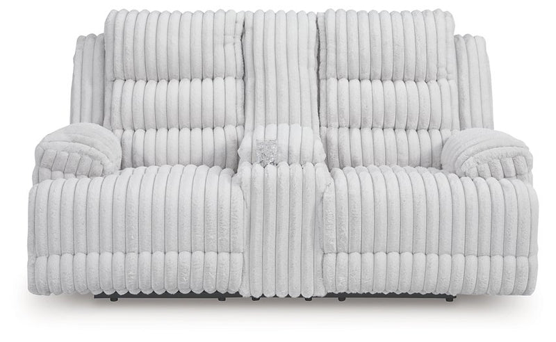 Rhines Falls Power Reclining Loveseat with Console - Watson's 87 Furniture (Middlefield,OH)
