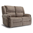 GENET LOVESEAT LEATHER SPACE SAVER CONSOLE LOVESEAT- L960CC4