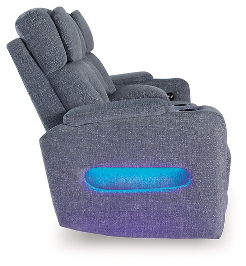 Studio Cave Power Reclining Loveseat with Console - Watson's 87 Furniture (Middlefield,OH)