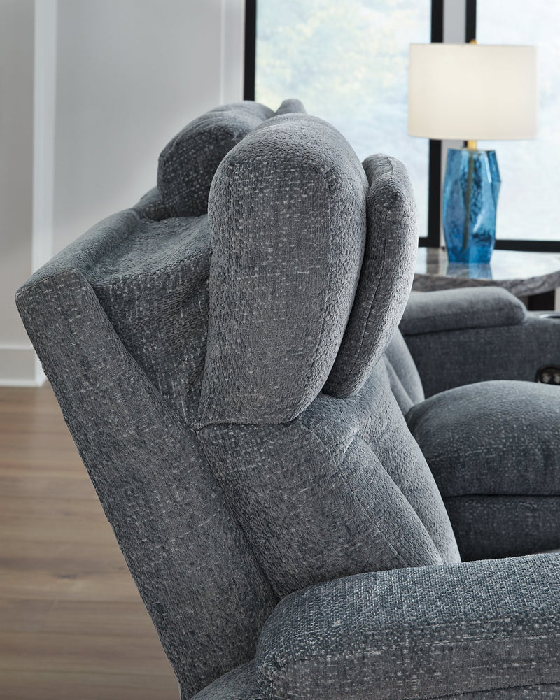Studio Cave Power Reclining Loveseat with Console - Watson's 87 Furniture (Middlefield,OH)