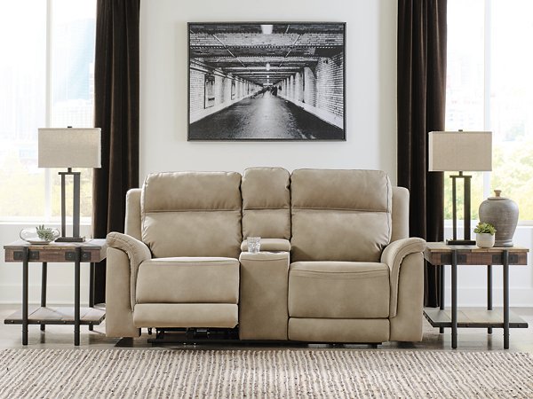 Next-Gen DuraPella Power Reclining Loveseat with Console - Watson's 87 Furniture (Middlefield,OH)