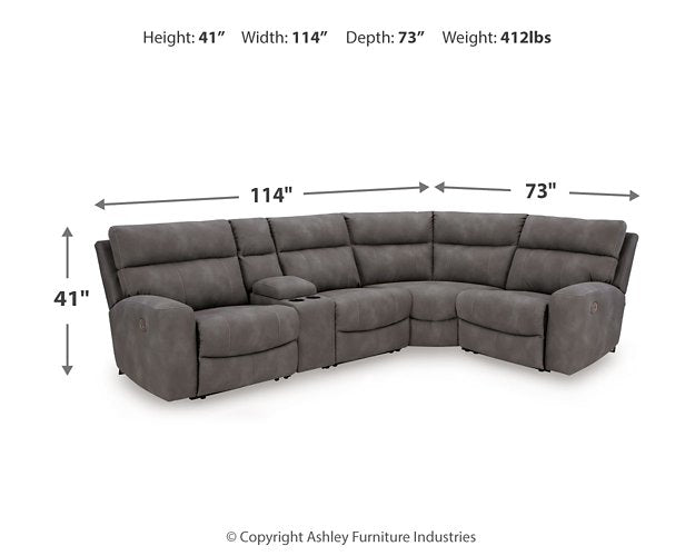 Next-Gen DuraPella Power Reclining Sectional - Watson's 87 Furniture (Middlefield,OH)