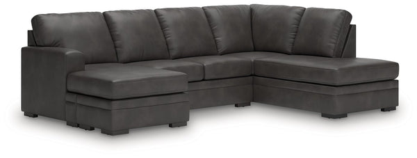 Lofton-Pike Sectional with Chaise - Watson's 87 Furniture (Middlefield,OH)