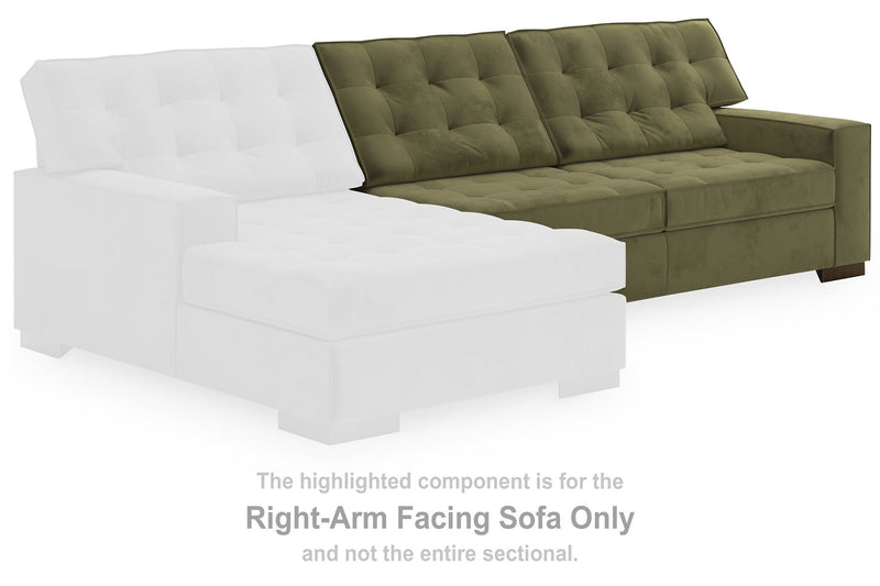 Caspian-Town Sectional with Chaise - Watson's 87 Furniture (Middlefield,OH)
