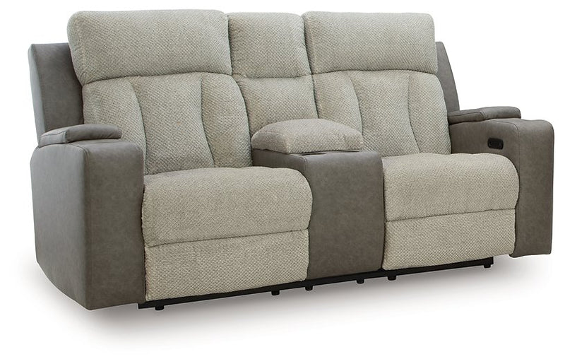 WhipLash Power Reclining Loveseat with Console - Watson's 87 Furniture (Middlefield,OH)